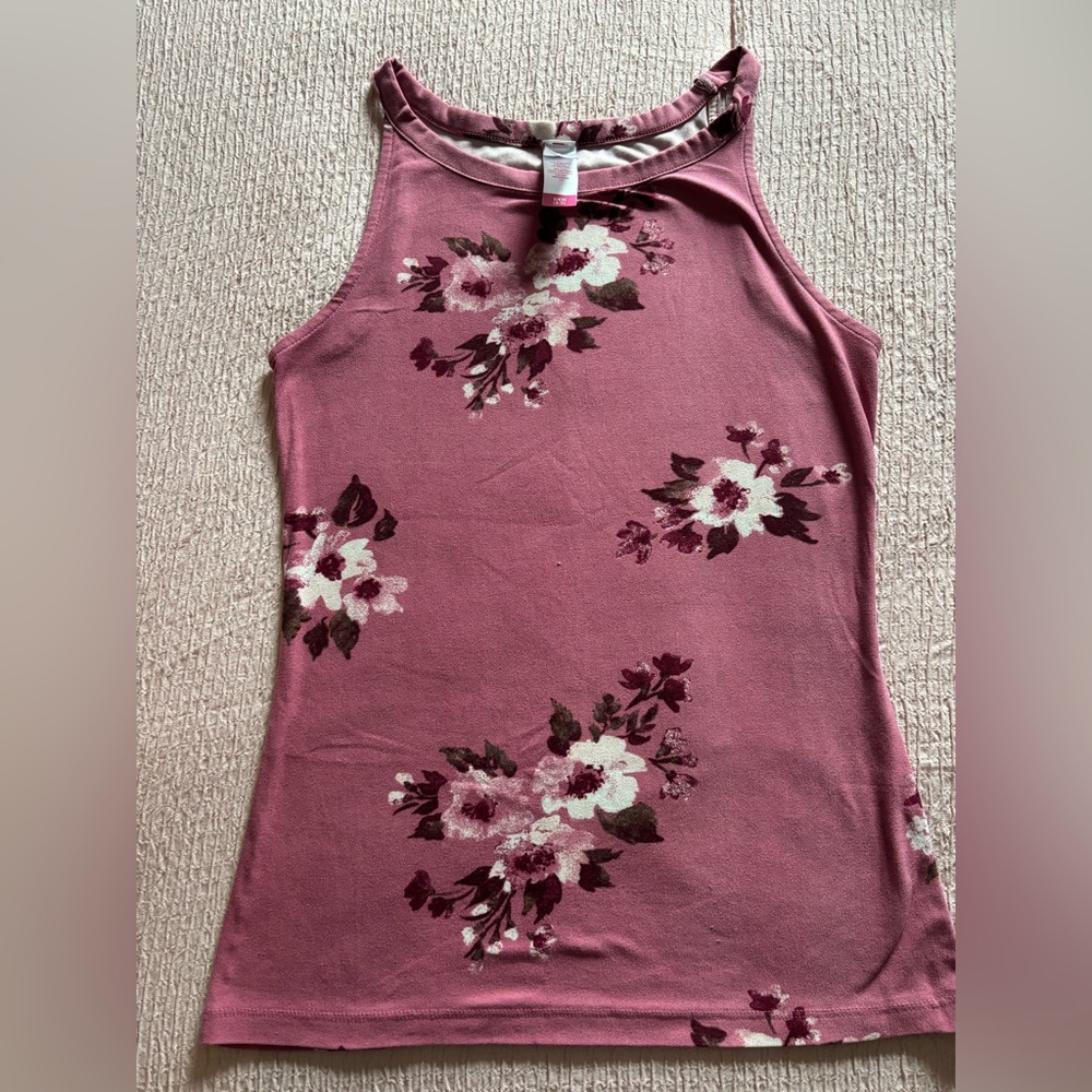 Floral Sleeveless Top - Pink